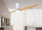 Luz de madera sólida integrada de la fan de techo de dos hojas para la sala de estar