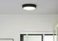 luz de techo rasante del soporte de la ronda del negro de 12W IP54 para el cuarto de baño del balcón
