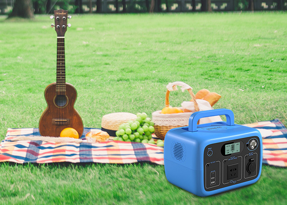 Fuente de alimentación portátil para exteriores, potencia de salida de CA de 300 W, capacidad de 300 Wh para acampar al aire libre, fuente de alimentación de almacenamiento de energía