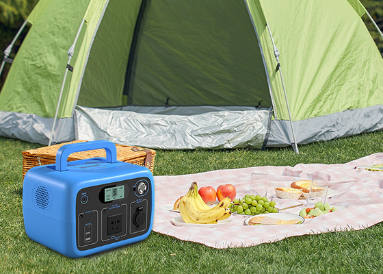 Fuente de alimentación portátil para exteriores, potencia de salida de CA de 300 W, capacidad de 300 Wh para acampar al aire libre, fuente de alimentación de almacenamiento de energía